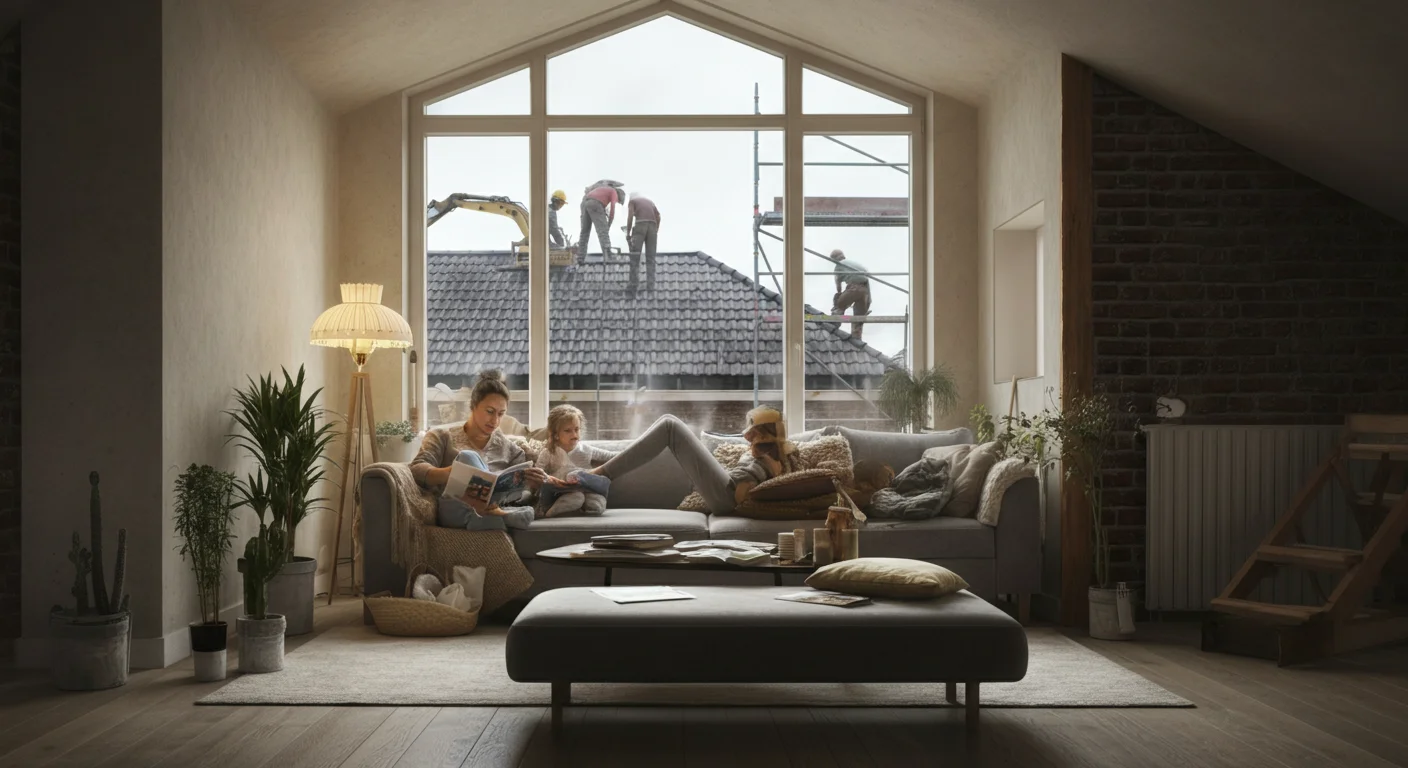 Habiter chez soi pendant une rénovation de toiture en Belgique : organisation et précautions